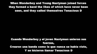 Tenacious D Porn - Tenacious D - Wonderboy (Lyrics y Subtitulos en EspaÃ±ol)