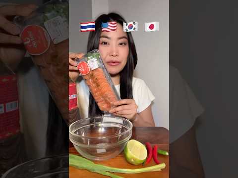 กินเมนูจากแซลมอน 4 สัญชาติ 🐟#mukbang #fpy #asmr #food #salmon #eating #foodie