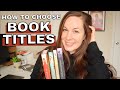 Strategies for Crafting Book Titles