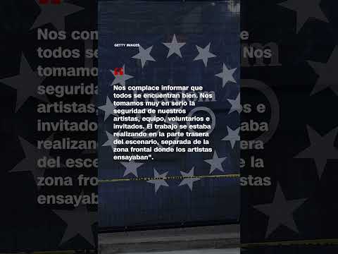 Parte del escenario se derrumba durante un ensayo para las festividades del 4 de julio