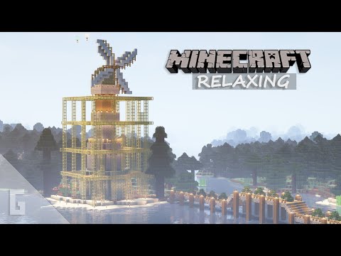 Relaxing Minecraft Windmill Construction