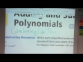 Exploring Adding and Subtracting Polynomials