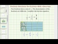 Understanding Fraction Equations