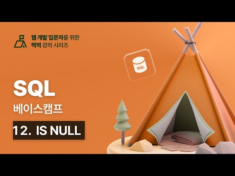 SQL 베이스캠프 - 12. IS NULL