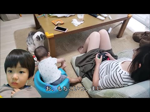 過去のママ＆もちとら動画を今のしゅん坊が実況！(AI合成)