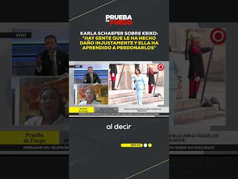 Karla Schaefer pide reconciliación en el gobierno de Keiko y destaca su capacidad de perdonar