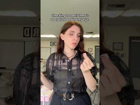 No one wants an eyelash behind there eyeball ๐ฃ #teacher #oneeye #prostheticeye