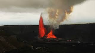 Kilauea Volcano Summit Eruption Part 17 Episode 15 - Birds Everywhere & Lava Fountains