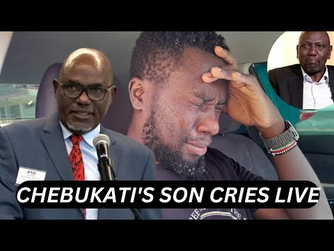 He died a happy man! Chebukati's son breaks down in tears as he asks kenyans to stop celebrating