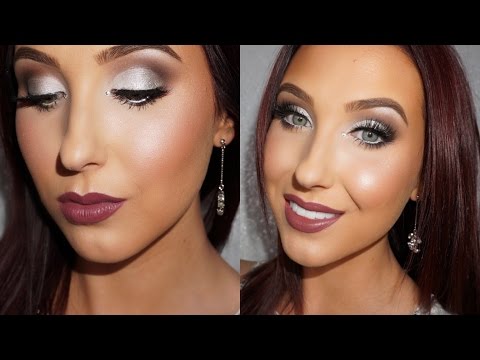 White & silver soft cut crease | Holiday Tutorial