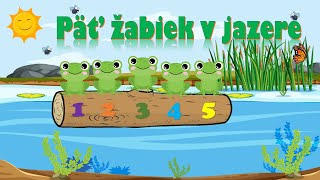 Päť žabiek v jazere - Pesničky pre deti 