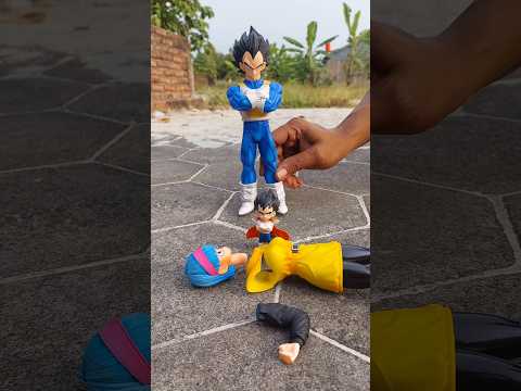 Pray for bulma 🥲, Vegeta takes revenge on Buu #dragonball #goku #actionfigures #shorts