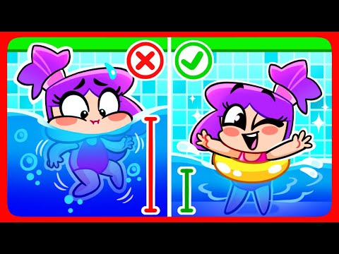 Safety Rules For Babies In The Pool ?‍♀️Funny English for Kids! #funny #kids