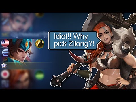 He Called Me Trash For Picking Zilong 😔 | Mobile Legends