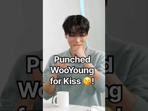 WooYoung couldn’t kiss SAN! 😅 #ATEEZ #WOOYOUNG #SAN #JANGDOYOUN #SalonDrip #TEO #우영 #산