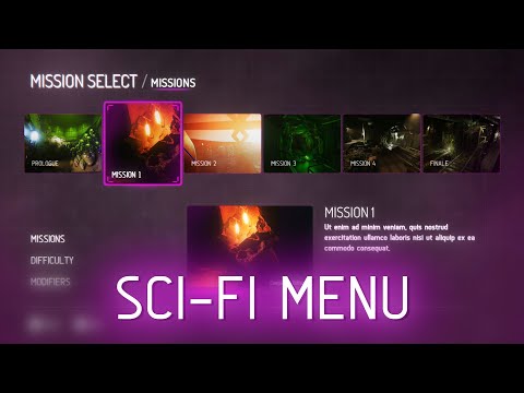 Animated Sci-Fi Menu UI | Unity Asset Store TOP ASSET
