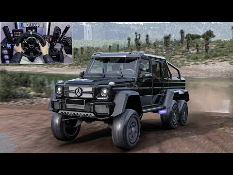 Mercedes G63 AMG 6x6 Offroad - Forza Horizon 5 | Steering Wheel Gameplay