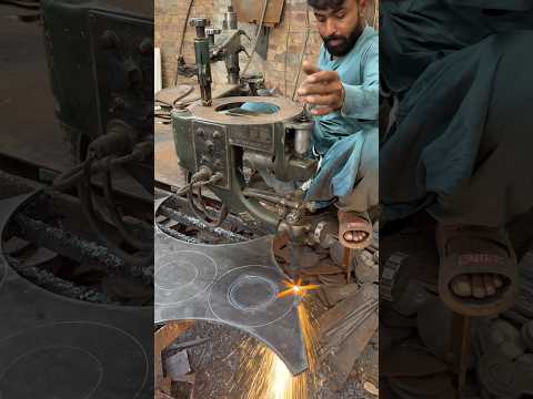Metal Scrap Turned Into Circle โญ๏ธ Ring With Profile Plasma Automatic Cutter #plasmacut