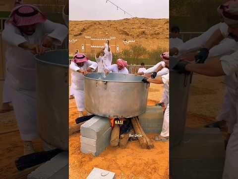 Cara Orang Arab Masak Nasi porsi Besar