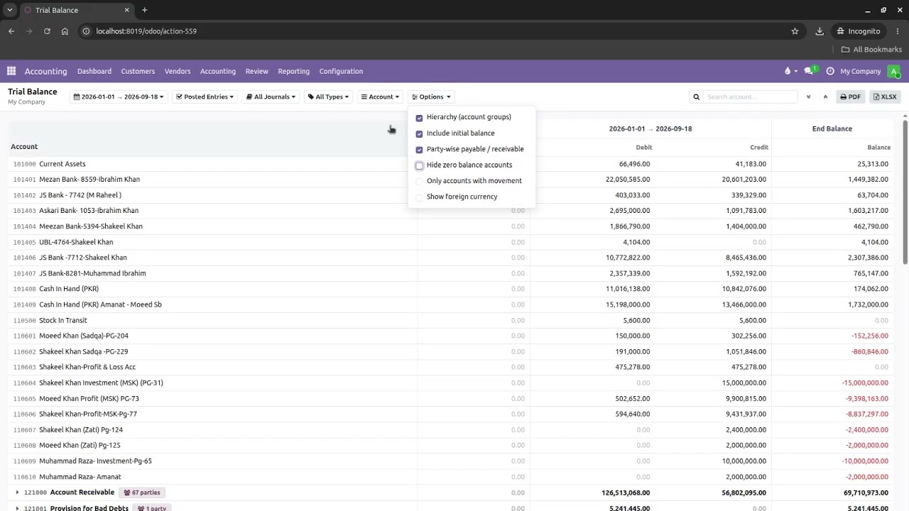 Odoo Dynamic Trial Balance Report | Enterprise-Style Accounting Report | Custom Odoo Development | 18.09.2026

In this demo, I'm showcasing a custom Trial Balance Report for Odoo, designed with an Enterprise-style interface and focused on ...