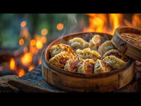 🥟 World’s Best Dumplings in the Jungle? - Korean Mandu ASMR 🌿