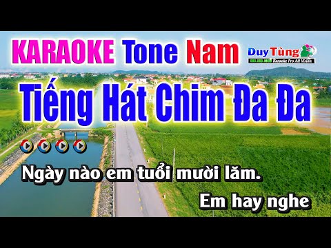 Karaoke || Tiếng Hát Chim Đa Đa – Tone Nam || Nhạc Sống Duy Tùng