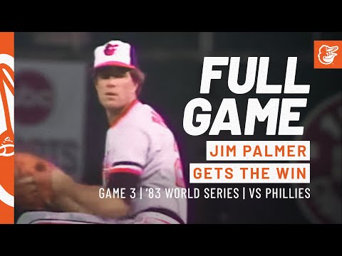1983 World Series Game 3 - Palmer Gets the Win | Orioles vs. Phillies: FULL Game video clip