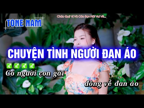 Karaoke Chuyện Tình Người Đan Áo (Tone Nam) Beat Phối mới cực hay – Hoàng Dũng Karaoke