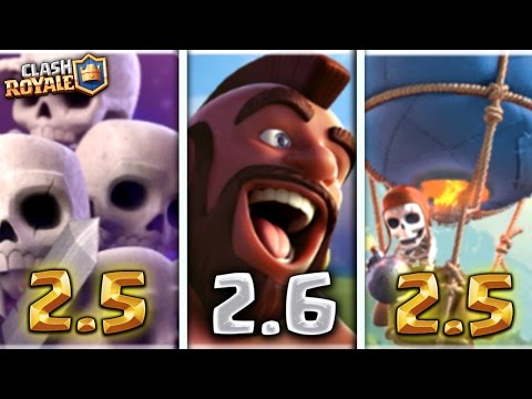¡¡ LOS MEJORES MAZOS RÁPIDOS DEL MOMENTO !! (2.5 - 2.6 Todas las Arenas) | Clash Royale [XHEO]