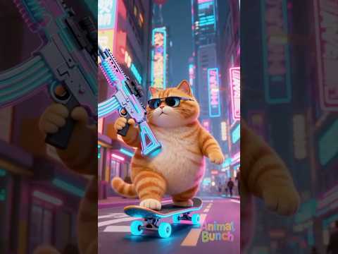 Cat‘s GLOWING AK47 Gun Broken🔫SOLDIER TO THE RESCUE! 🪖✨#shorts #funny #cat#animals #comedy#cartoon