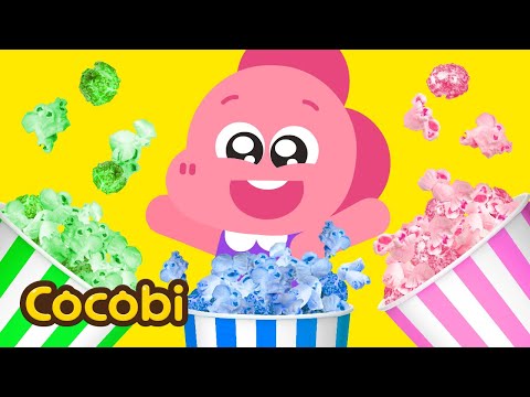 Pum, Pum, Pum! T-rex Palomitas Arcoiris🌈🍿 | Canciones Infantiles | Kids Songs | Cocobi