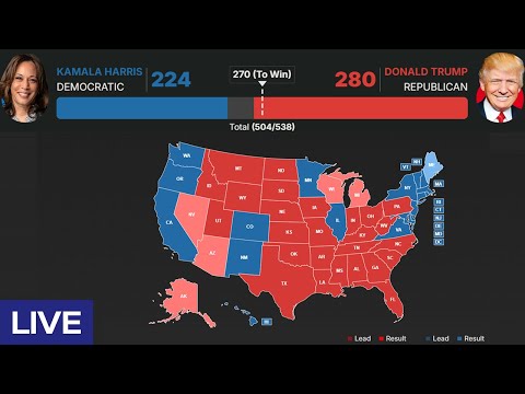 US Election Result LIVE | Donald Trump Votes | Kamala Harris Votes | US Polls 2024