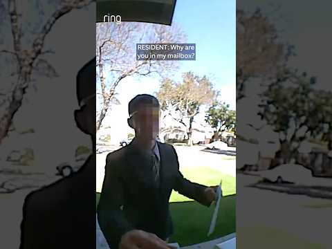 Stranger got caught going through someone's mail!