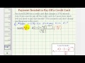 Credit Card Payment Calculations