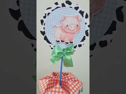 Centro de Mesa Fazendinha #papelariapersonalizada #personalizados #viral #viraliza #fyp #trending