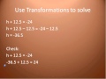 Verifying Solutions of Linear Equations