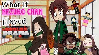 What if Nezuko Chan played Total Roblox Drama on Tanjiro’s iPad?! | Gacha Club