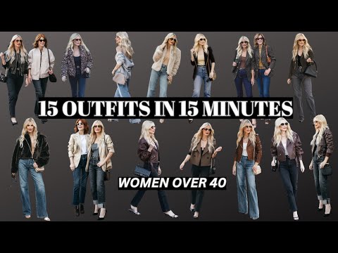 15 Outfits in 15 Minutes for Women Over 40 | Fashion Over 40