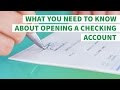 Navigating the Essentials of Opening a Checking Account