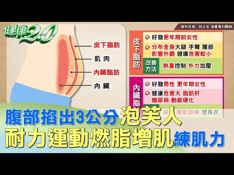 腹部掐出3公分泡芙人 耐力運動燃脂增肌練肌力 健康2.0