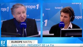 Jean Todt, président de la FIA, invité de Europe1 - 17/03/15