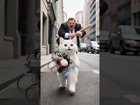 বাবার জন্য রোবট পা বানালো বিল্লু😊😱 #cat #catvideos #kitten #catshort #shortsviral