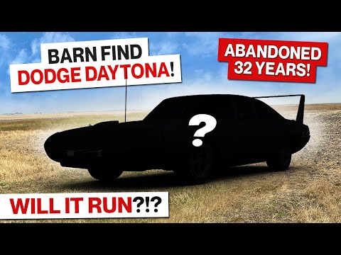 Barn Find Dodge Charger Daytona! Abandoned for 32 Years!! Will It Run?!? One Family Owned!