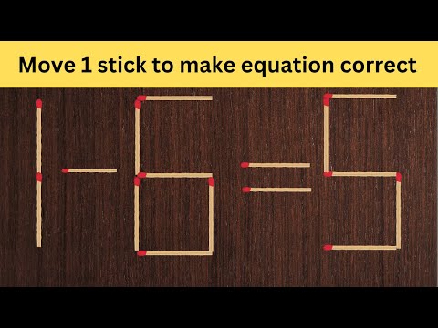 Matchstick Magic Puzzle #1 | Fix the equation by moving the match stick | @Ilearn3736 ​