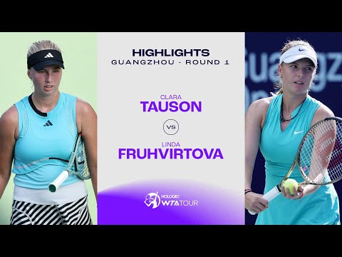 Clara Tauson vs. Linda Fruhvirtova | 2023 Guangzhou Round 1 | WTA Match Highlights