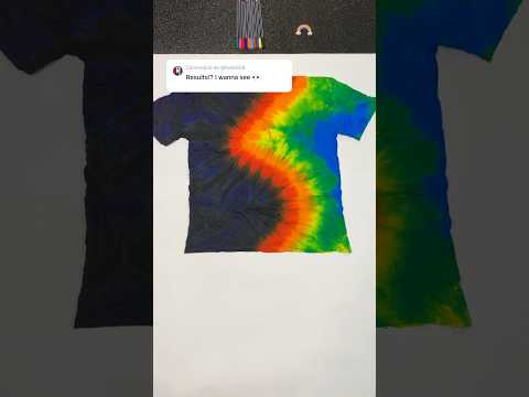 here is the final result 👕🌈 #tiedye #shortsart