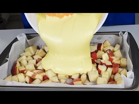 Kuchen in 5 Minute! Der berühmte Italienischer Apfelkuchen, der in ihrem Mund schmilzt!