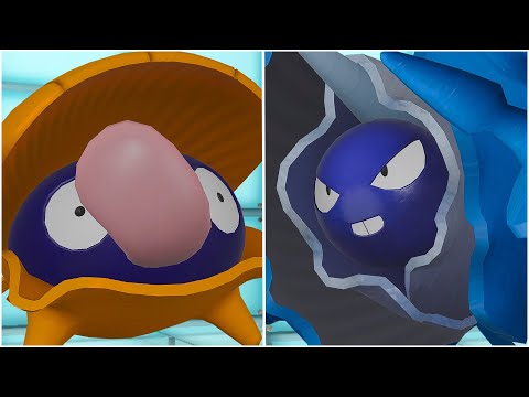 SHELLDER EVOLUTION TEAM! Shiny Shellder, Cloyster Moveset Sweep Skill Link Pokemon Scarlet Violet