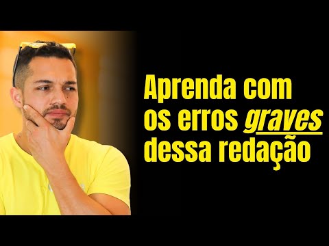 Corrigindo uma redação que me deixou PREOCUPADO (evite isso)