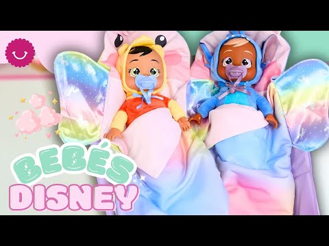 🎀 Jugando con Muñecas Bebé Disney 👶✨ Ariel, Stitch, Aurora, Mickey y Minnie 🌙🛁